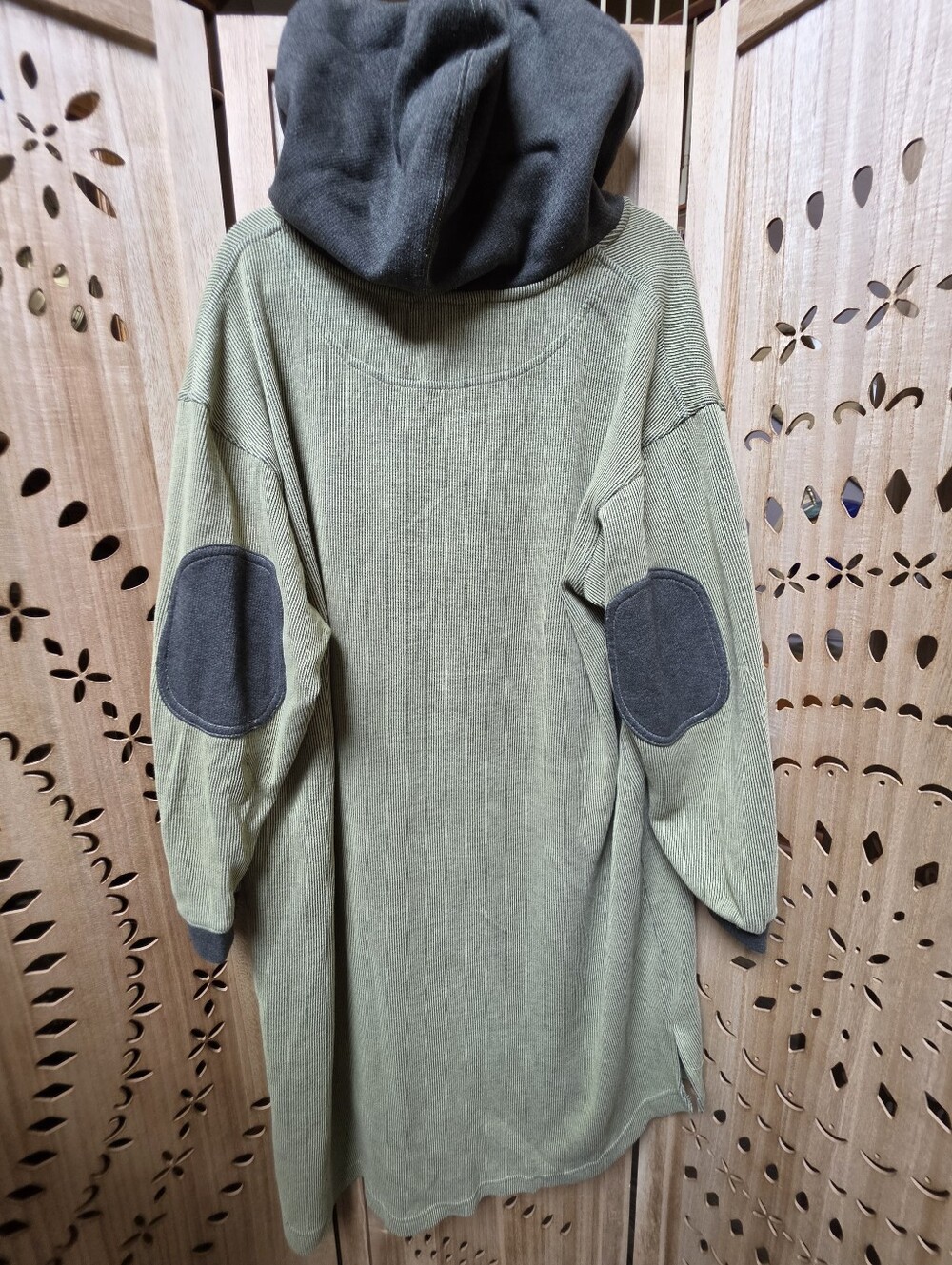 NWT Tomorrow's Sweatshirt Cardigan by Free People Sage Green - Picture 7 of 10